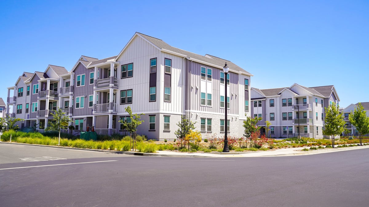 A small residential apartment building, an example of the multifamily properties owners ask us about